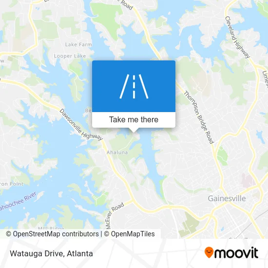 Watauga Drive map