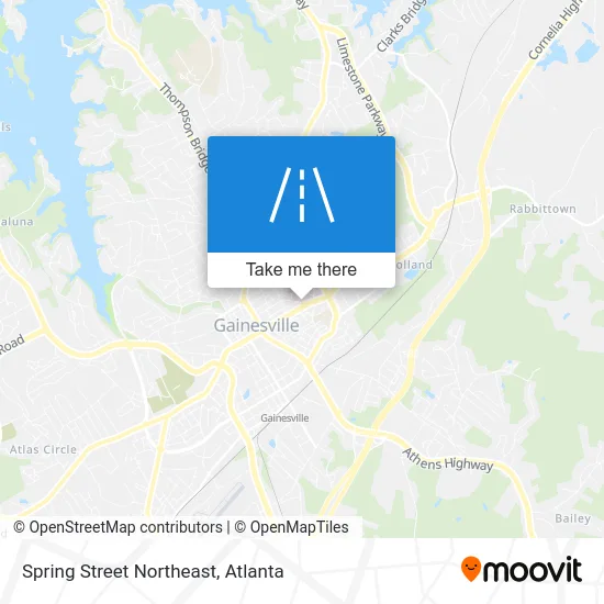 Spring Street Northeast map