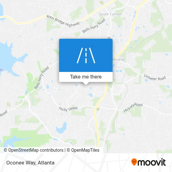 Oconee Way map