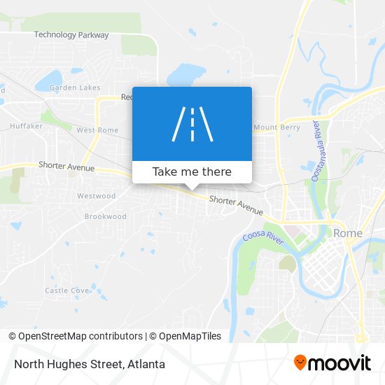 North Hughes Street map