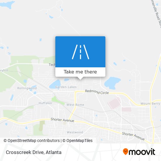 Mapa de Crosscreek Drive