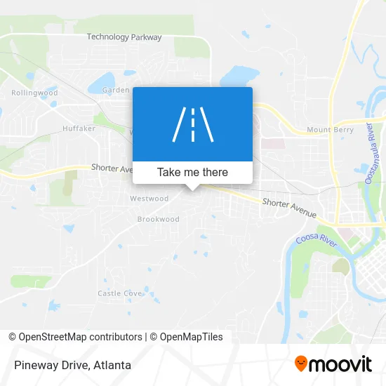 Pineway Drive map