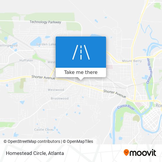 Homestead Circle map