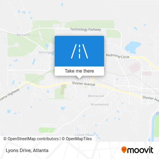 Lyons Drive map