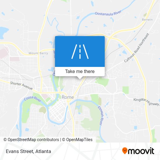 Mapa de Evans Street