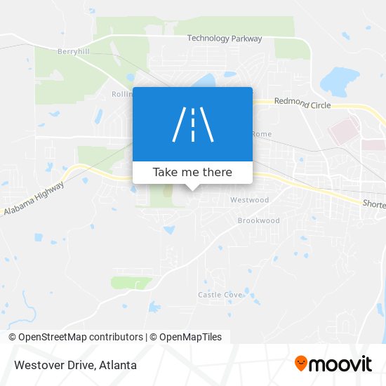 Westover Drive map