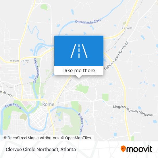 Mapa de Clervue Circle Northeast