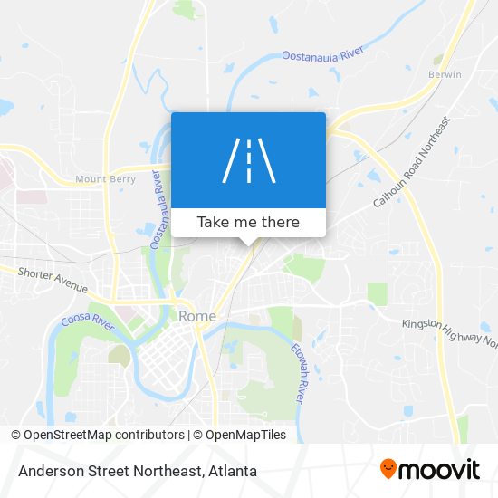 Mapa de Anderson Street Northeast