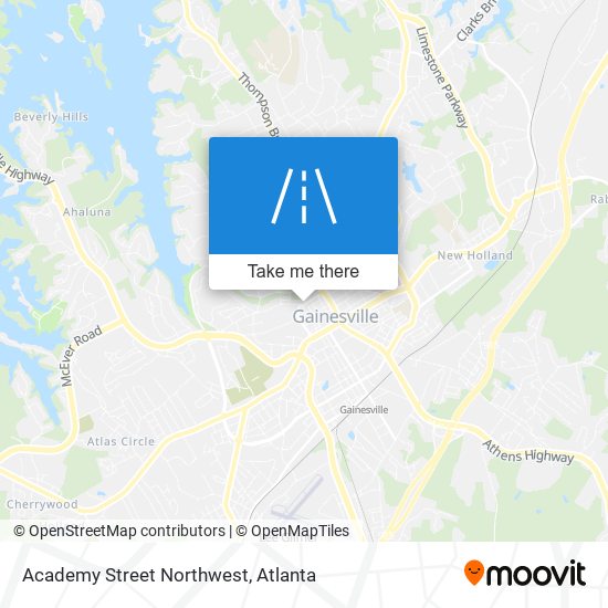 Mapa de Academy Street Northwest