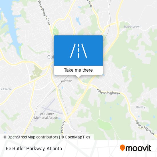 Ee Butler Parkway map