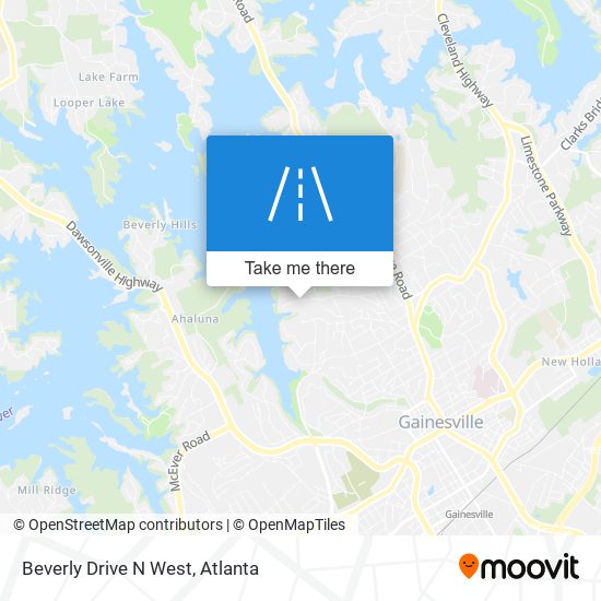 Mapa de Beverly Drive N West