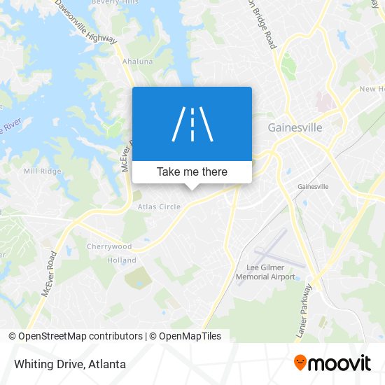 Whiting Drive map