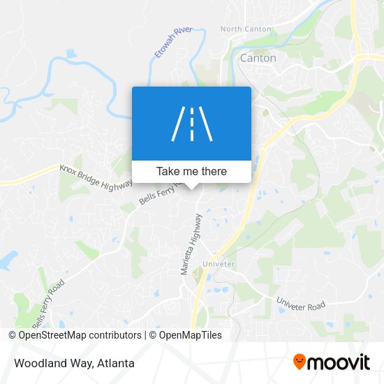Mapa de Woodland Way