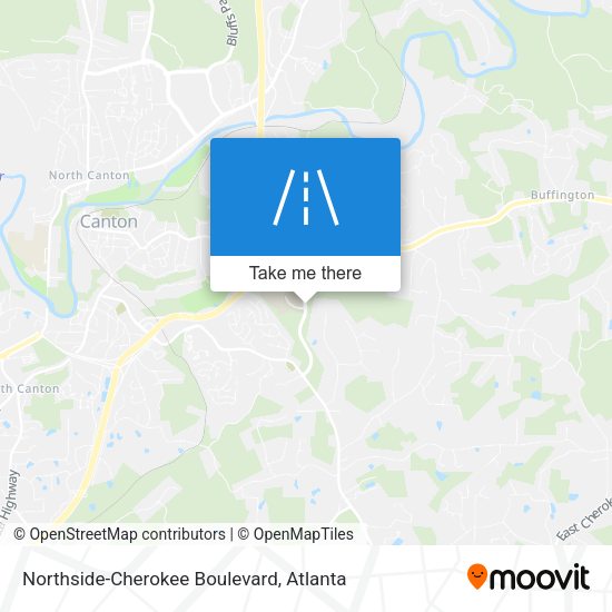Northside-Cherokee Boulevard map