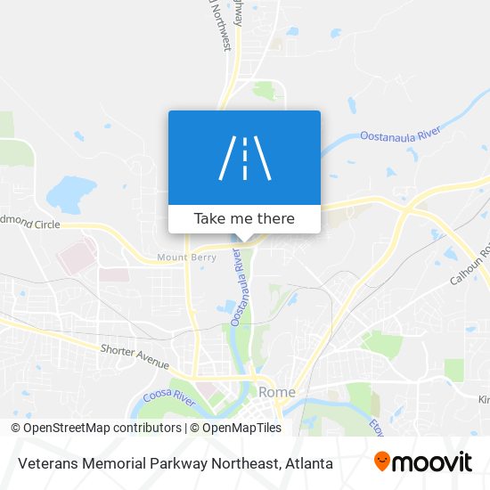 Mapa de Veterans Memorial Parkway Northeast