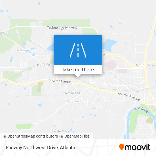 Mapa de Runway Northwest Drive