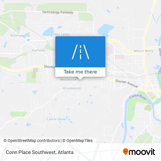 Mapa de Conn Place Southwest