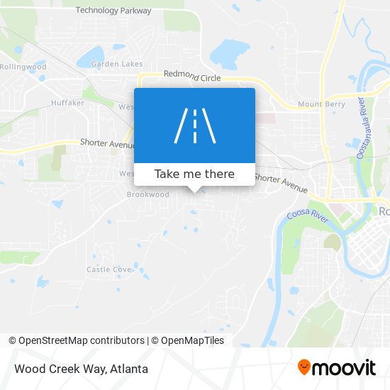 Wood Creek Way map