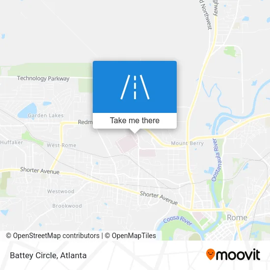 Battey Circle map