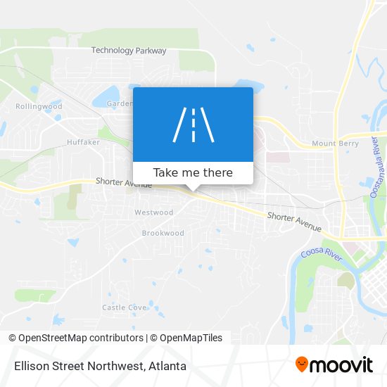 Mapa de Ellison Street Northwest