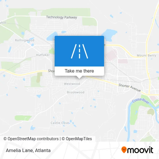 Amelia Lane map
