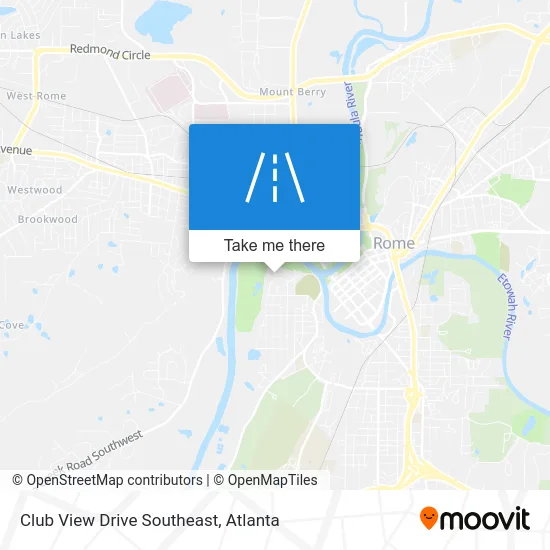 Club View Drive Southeast map
