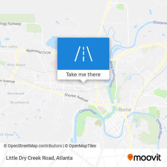 Mapa de Little Dry Creek Road