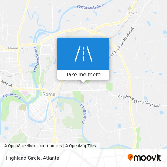 Highland Circle map