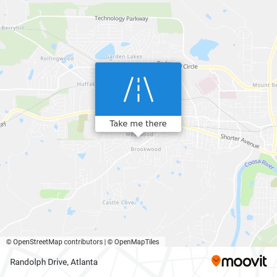 Randolph Drive map
