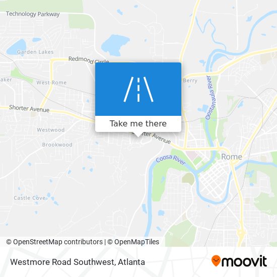 Mapa de Westmore Road Southwest