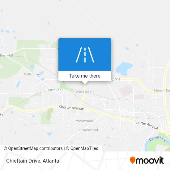 Chieftain Drive map