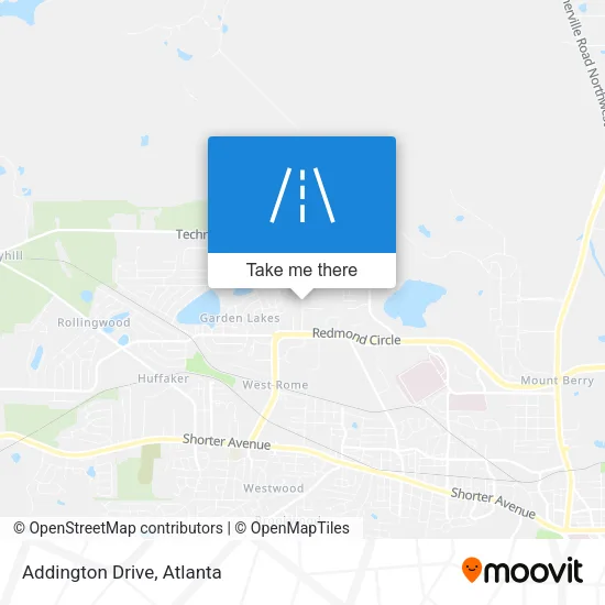 Addington Drive map