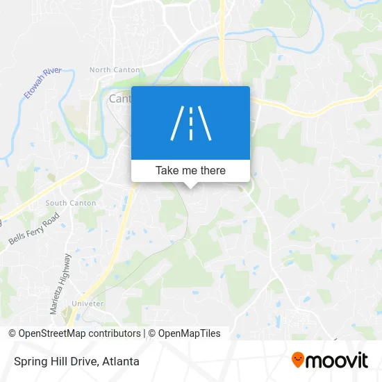 Spring Hill Drive map