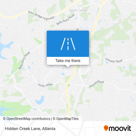 Mapa de Hidden Creek Lane