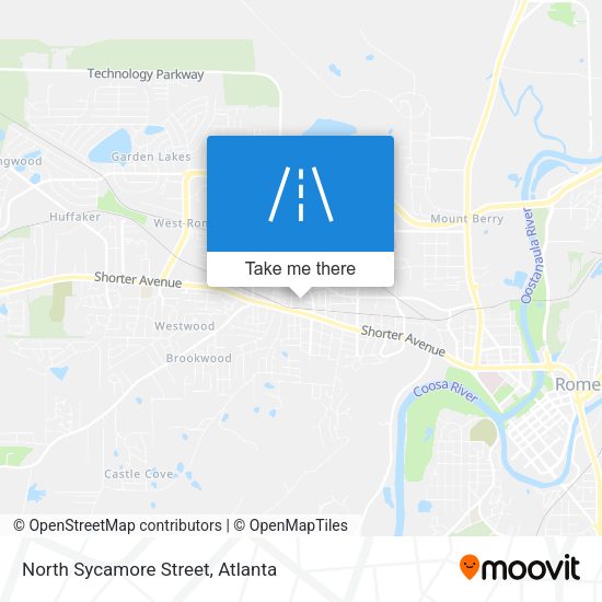 North Sycamore Street map