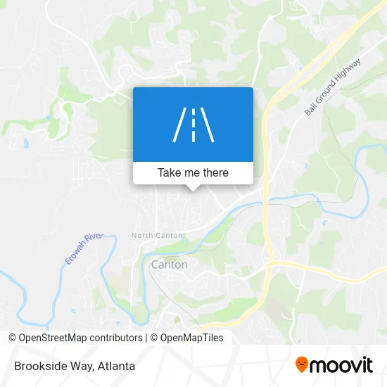 Brookside Way map