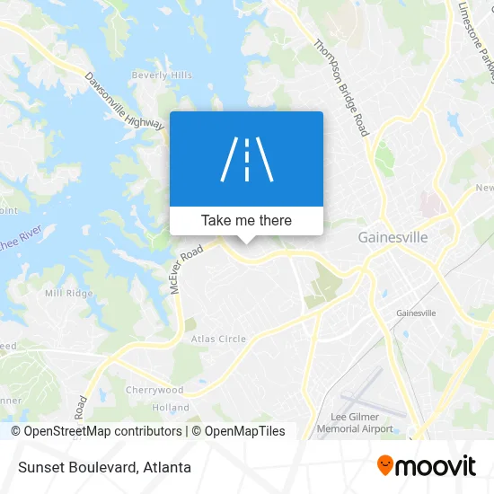 Sunset Boulevard map