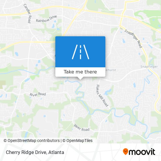 Mapa de Cherry Ridge Drive