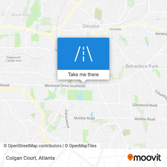 Colgan Court map