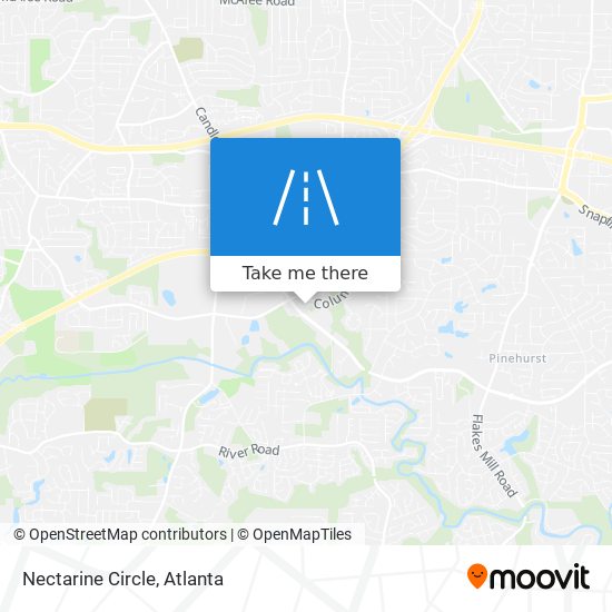 Nectarine Circle map