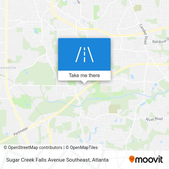 Sugar Creek Falls Avenue Southeast map