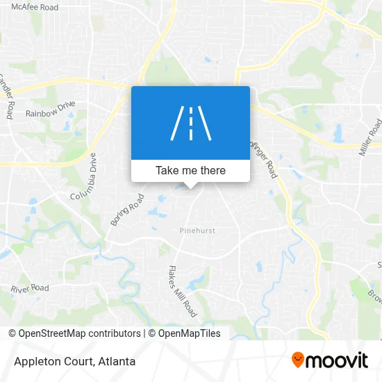 Appleton Court map