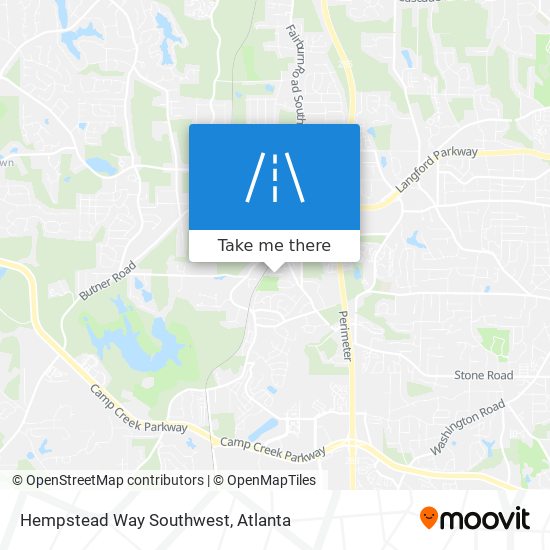 Mapa de Hempstead Way Southwest