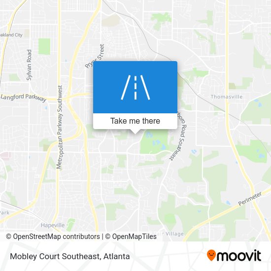 Mobley Court Southeast map