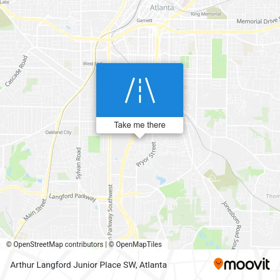 Arthur Langford Junior Place SW map