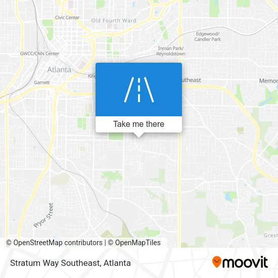 Stratum Way Southeast map