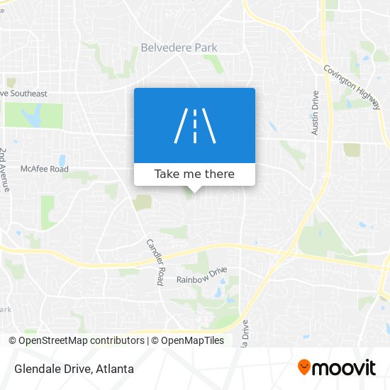 Glendale Drive map