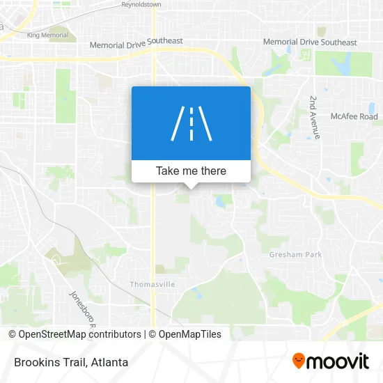 Brookins Trail map