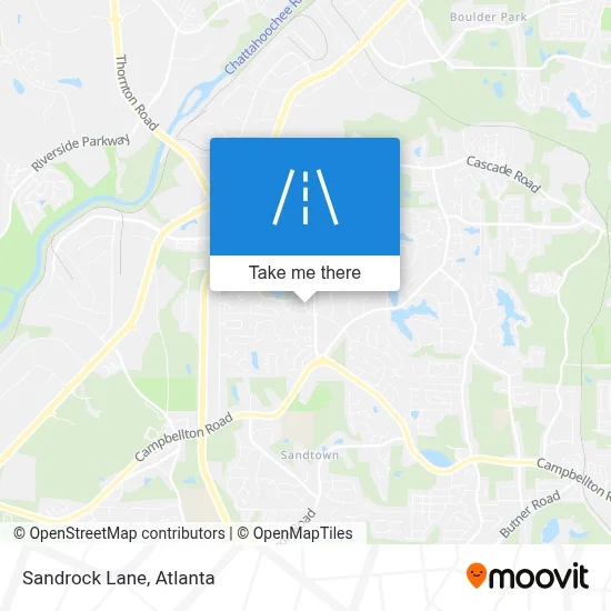 Sandrock Lane map