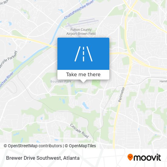 Mapa de Brewer Drive Southwest